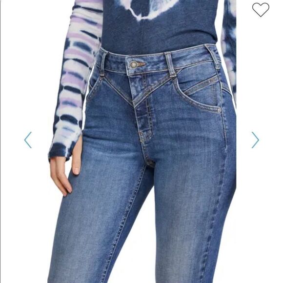 NWT Free People Riley Seamed highrise Skinny Jeans - Picture 9 of 11